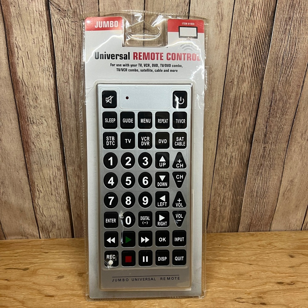 Jumbo Universal Remote Control Big Buttons Harbor Freight (Damaged Packaging)